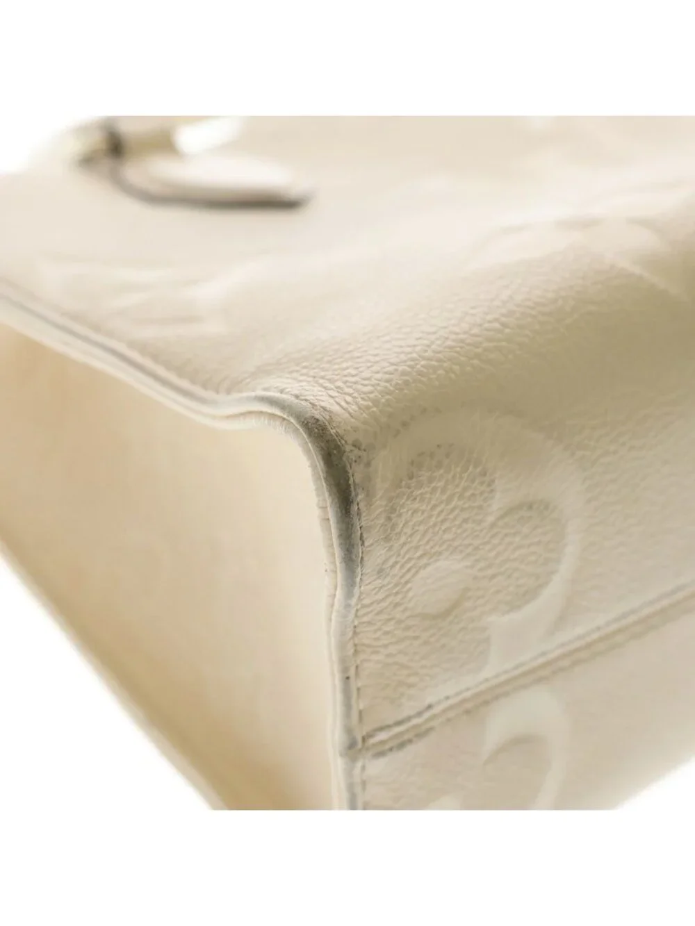 Louis Vuitton Monogram Empreinte On The Go PM Cream 2-Way Shoulder Bag Ivory